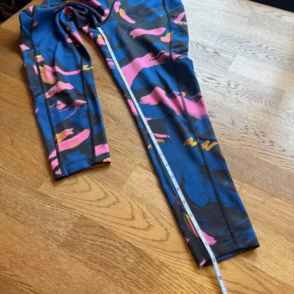 New Balance Printed 7/8 Running Tights Blue Camo - Picture 12 of 12